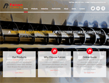Tablet Screenshot of falconindustries.com